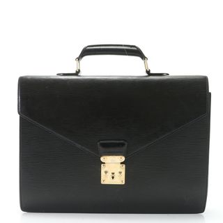 ルイヴィトン(LOUIS VUITTON)のルイヴィトン エピ セルヴィエット コンセイエ M54422 レザー ビジネス バッグ 書類鞄 トート 通勤 本革 紳士 A4 メンズ EEM W2-1(ビジネスバッグ)