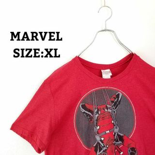 デッドプール Tシャツ XL アメコミ マーベル オーバーサイズ 大判 プリント(Tシャツ/カットソー(半袖/袖なし))