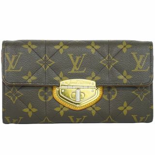 ルイヴィトン(LOUIS VUITTON)の本物 ルイヴィトン LOUIS VUITTON LV ポルトフォイユサラ モノグラム エトワール 長財布 ロングウォレット ブラウン M66556 ビトン 財布 ウォレット 中古	(財布)