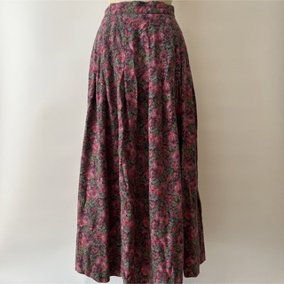 LAURA ASHLEY - 80年代　ヴィンテージ  ローラアシュレイ　ロングスカート　花柄　古着