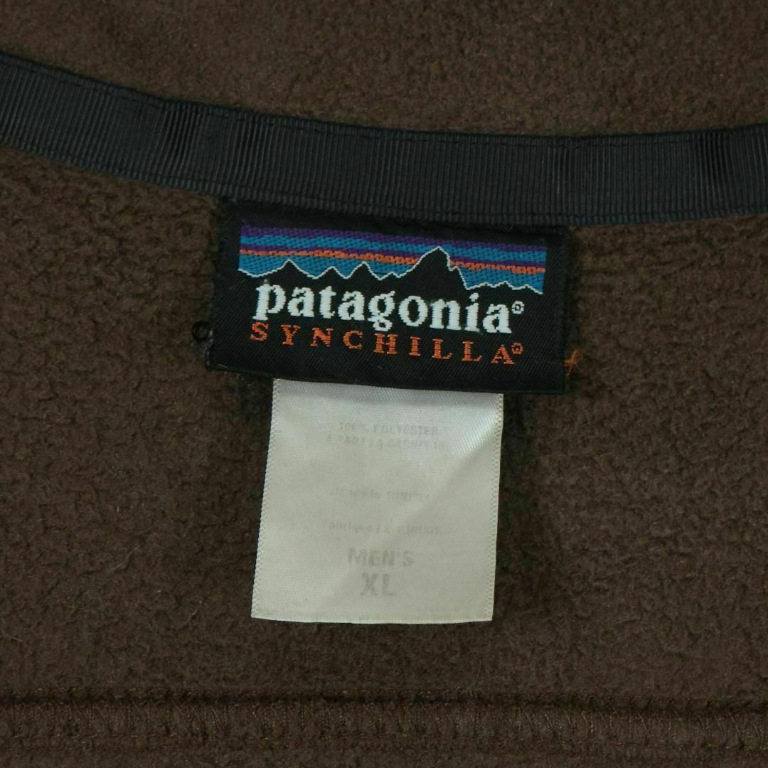 patagonia(パタゴニア)の【希少】パタゴニア フリースジャケット シンチラ フルジップ XL 刺繍ロゴ メンズのジャケット/アウター(テーラードジャケット)の商品写真