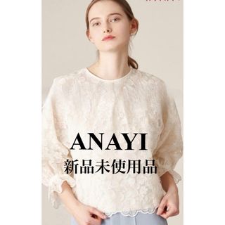 アナイ(ANAYI)のANAYI 　【新品】エッセンスオブアナイ　チュールフラワープルオーバーブラウス(シャツ/ブラウス(長袖/七分))