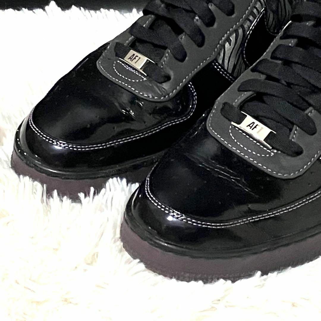 NIKE(ナイキ)のナイキ　スニーカー　ブラック　パープル　28 Air Force1 NRG メンズの靴/シューズ(スニーカー)の商品写真