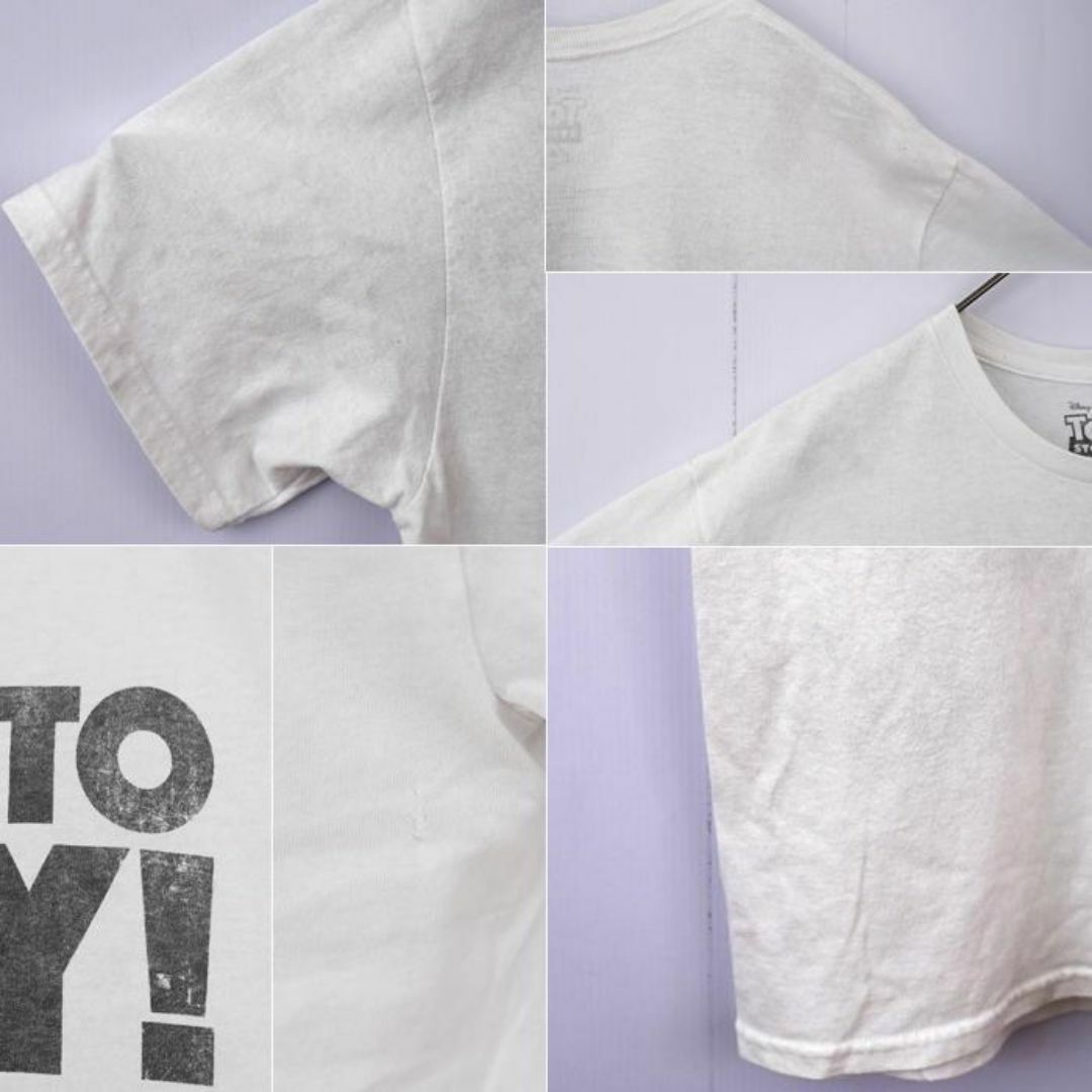 Disney(ディズニー)のDisney ディズニー トイストーリー プリントTシャツ M 白 8147 メンズのトップス(Tシャツ/カットソー(半袖/袖なし))の商品写真