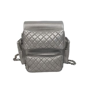 シャネル(CHANEL)の極美品 CHANEL シャネル リュック キャビアスキン リュック バックパック マトラッセ レザー シルバー金具 中古 62238(リュック/バックパック)