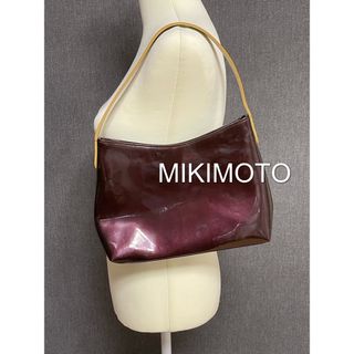 ミキモト(MIKIMOTO)のMIKIMOTO ミキモト　 セミショルダーバッグ　トートバッグ　エナメル(ハンドバッグ)