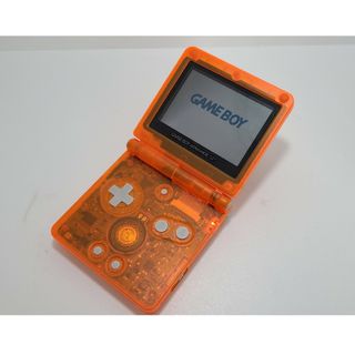 ゲームボーイアドバンス(ゲームボーイアドバンス)のゲームボーイアドバンスSP IPS液晶V5 オレンジクリアシェル(携帯用ゲーム機本体)