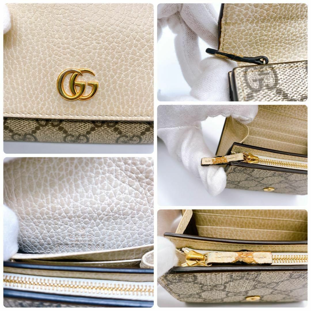 Gucci(グッチ)のGUCCI グッチ　GG マーモント　折財布　ミディアムウォレット　レディース レディースのファッション小物(財布)の商品写真