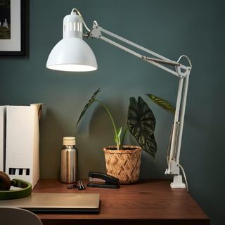 イケア(IKEA)のIKEA イケア　テルティアル ワークランプ　ホワイト　IKEA電球付き(テーブルスタンド)