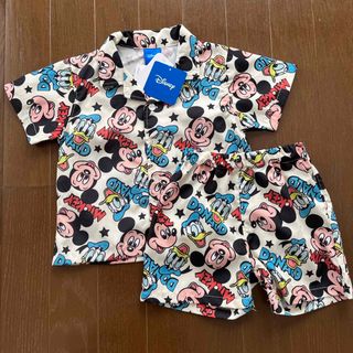 シマムラ(しまむら)のDisney ミッキーセットアップ　100(Tシャツ/カットソー)