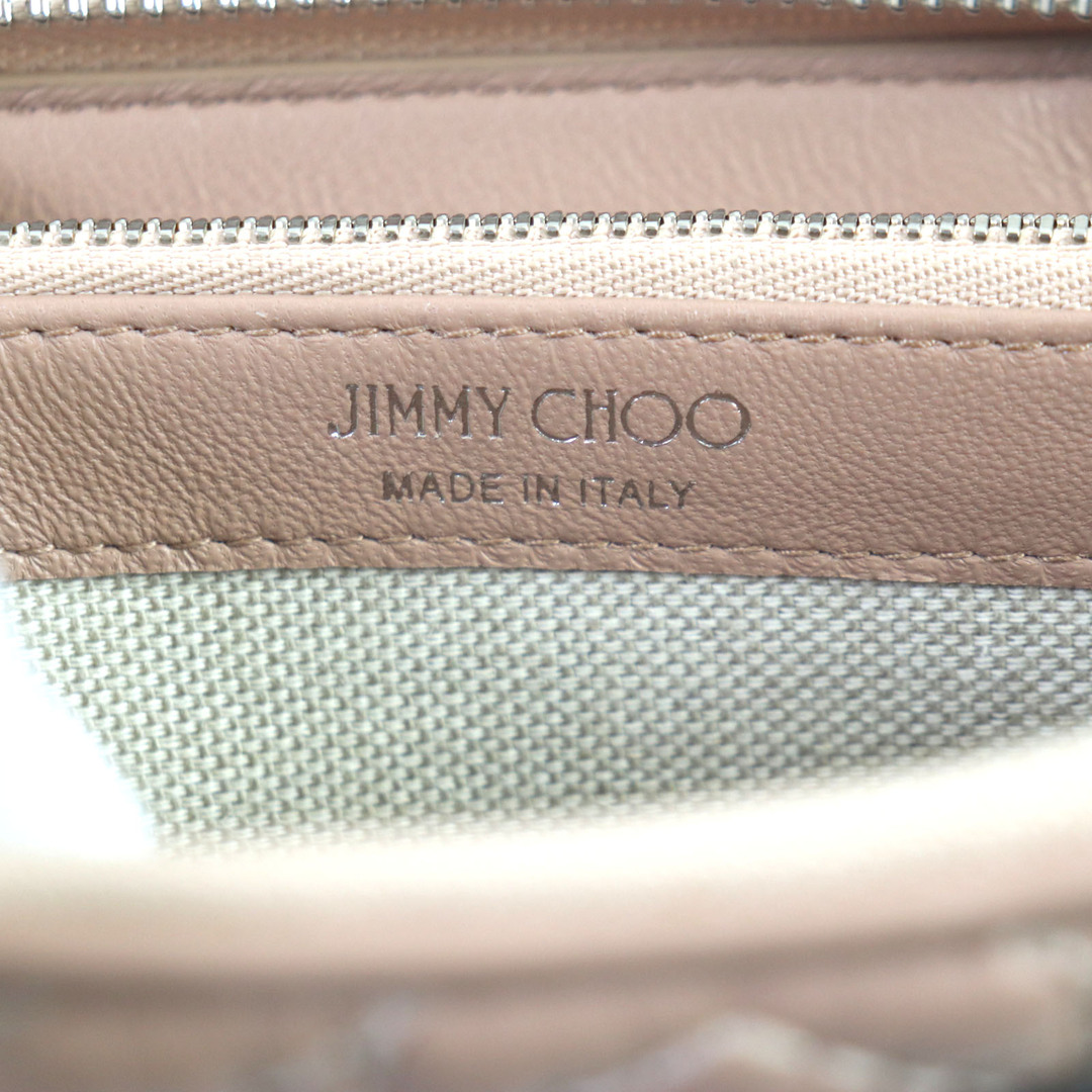 JIMMY CHOO(ジミーチュウ)の未使用品▼JIMMY CHOO ジミーチュウ LEA スター キルティング ラウンドファスナー レザーウォレット 財布 ピンク イタリア製 レディース レディースのファッション小物(財布)の商品写真