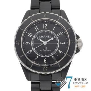 CHANEL - 【120299】CHANEL シャネル  H5697 J12 ブラックダイヤル CE 自動巻き ギャランティーカード 純正ボックス 腕時計 時計 WATCH メンズ 男性 男 紳士【中古】