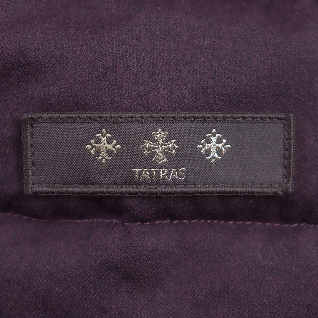 TATRAS(タトラス)の極美品▼TATRAS タトラス 19AW LTA19A4571 LAVIANA ラビアナ ウール100% ラクーンファー・フード・ロゴワッペン付き ダウンコート パープル 3 正規品 レディース レディースのジャケット/アウター(ダウンコート)の商品写真