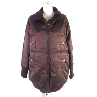 タトラス(TATRAS)の極美品▼TATRAS タトラス 18AW LTL18A4136 ロゴワッペン付き ZIP ダウンジャケット ボルドー 3 正規品 レディース(ダウンジャケット)