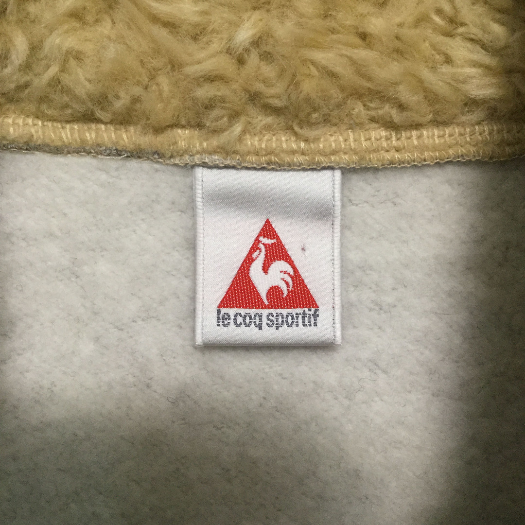 le coq sportif(ルコックスポルティフ)の【ルコックスポルティフ ロゴ刺繍フルジップスウェット】 XL グレー 古着 レディースのトップス(トレーナー/スウェット)の商品写真