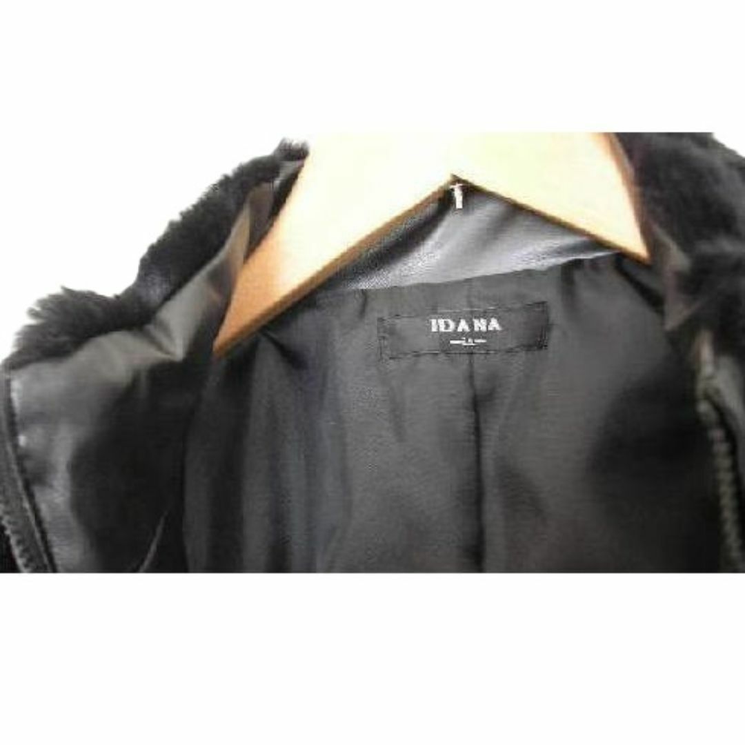 《Idana》大きいサイズLL★もこもこ全体ファー★ファスナー★コート レディースのジャケット/アウター(毛皮/ファーコート)の商品写真