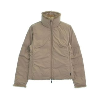 モンクレール(MONCLER)のMONCLER ダウンジャケット/ダウンベスト 1(S位) ベージュ 【古着】【中古】(ダウンジャケット)