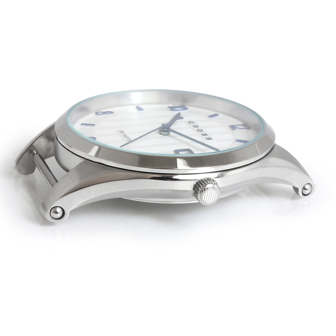 CROSS(クロス)のクロス ルシーダ LUCIDA クォーツ 選べるベルト付き 腕時計 （ベルト代込）ホワイト シルバー 白 CR8036-02 CROSS （未使用　展示品） メンズの時計(腕時計(アナログ))の商品写真