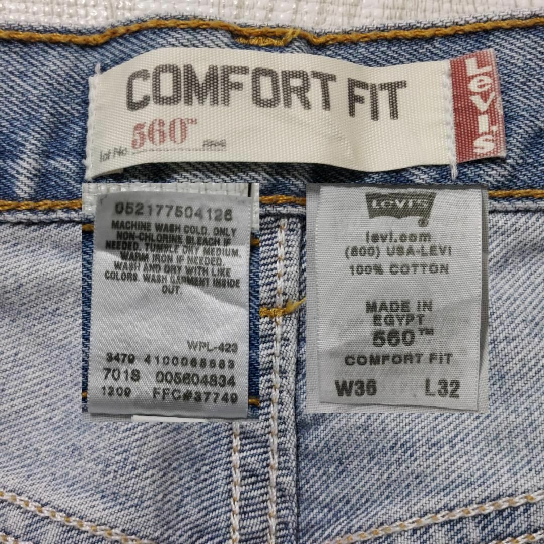 Levi's(リーバイス)のリーバイス560 Levis W36 ブルーデニムパンツ 青 00s 8478 メンズのパンツ(デニム/ジーンズ)の商品写真