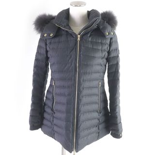 タトラス(TATRAS)の美品□TATRAS タトラス 18AW LTA18A4652 PRIMULA ウール シルク Rライン ラクーンファーフーデッド ダウンジャケット ダウンコート ダークグレー 01 正規品 レディース(ダウンコート)