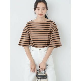 earth music & ecology(Tシャツ(半袖/袖なし) ・ ベージュ系 earth music & ecology(Tシャツ(半袖/袖なし) ・ ベージュ系