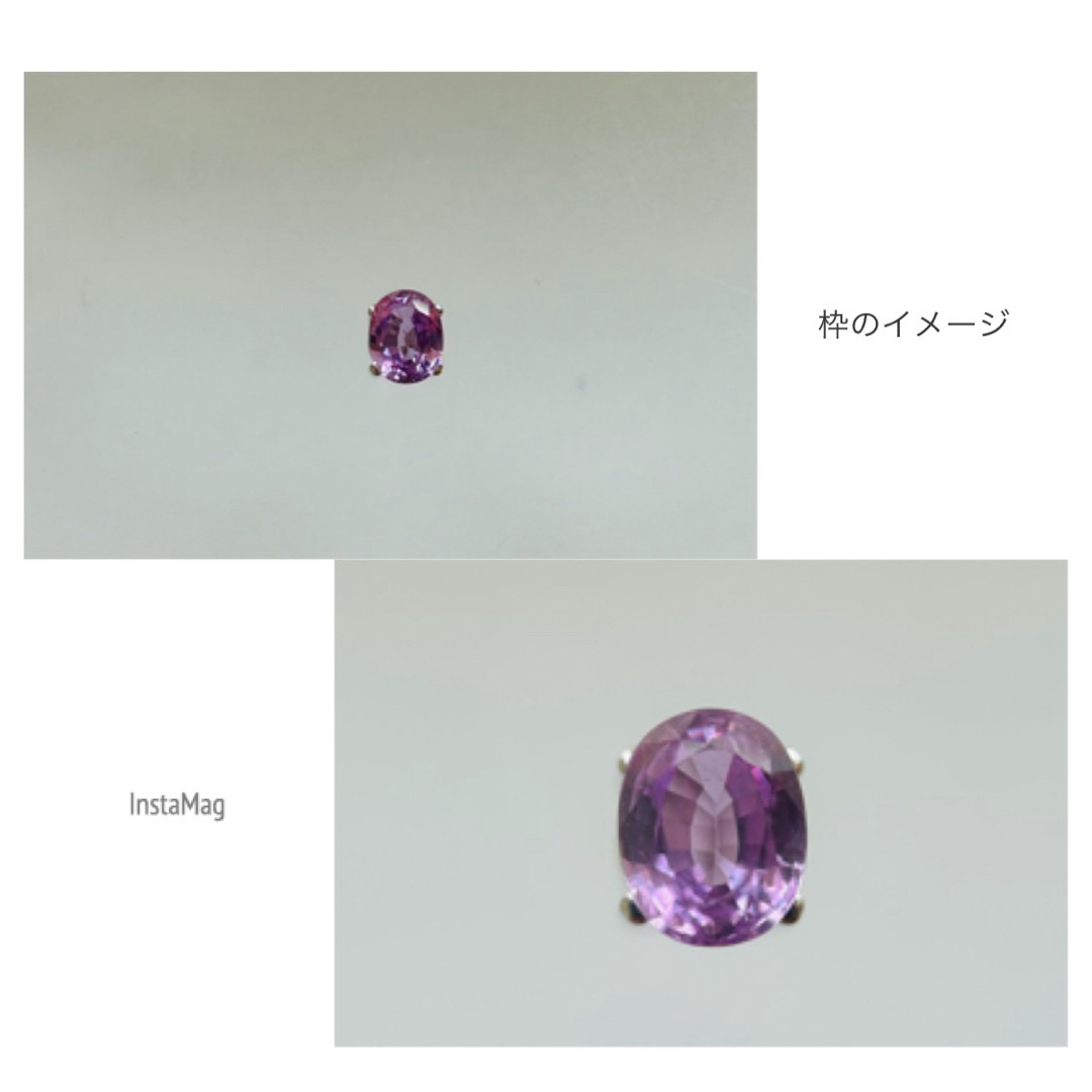 (R0411-1)『スリランカ産』天然パープルサファイア　0.656ct レディースのアクセサリー(その他)の商品写真