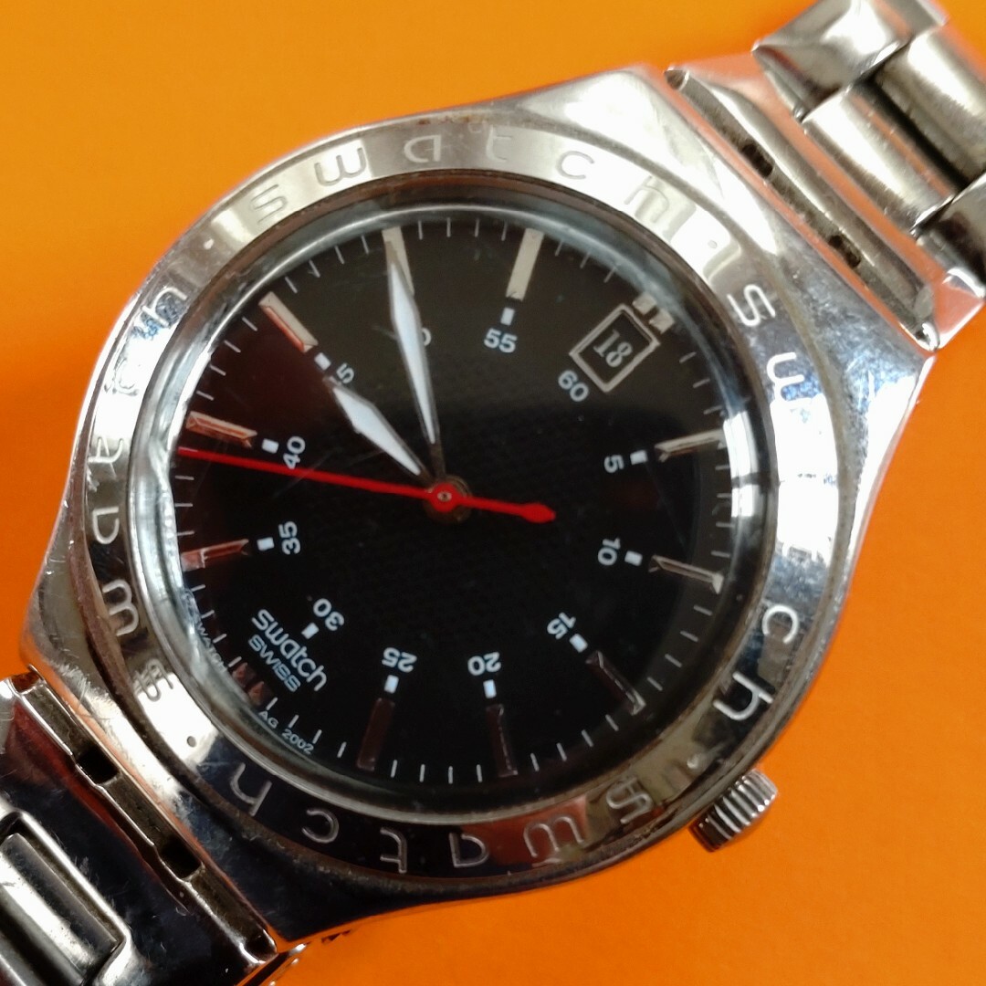 swatch(スウォッチ)の電池交換済　スウォッチ　メンズ腕時計　訳あり メンズの時計(腕時計(アナログ))の商品写真