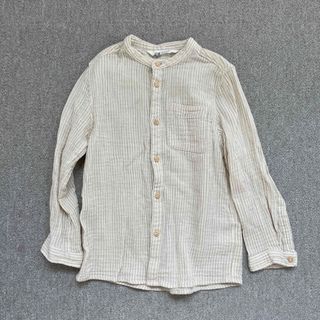 エイチアンドエイチ(H&H)の新品未使用　h&m コットンストライプシャツ(ブラウス)