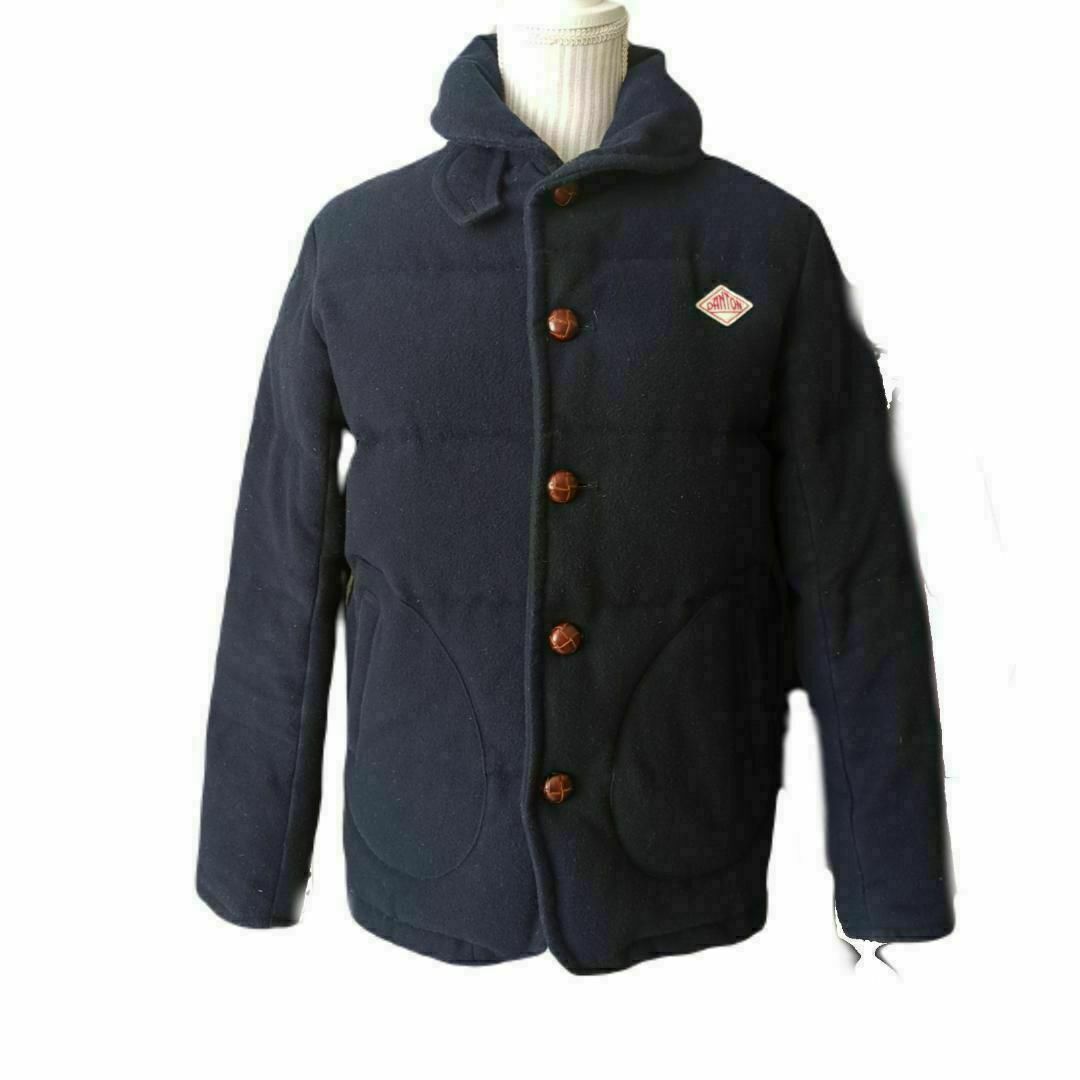 DANTON(ダントン)のダントン　ビームス　ウールモッサ　ダウンジャケット　アウター　紺　36　秋冬 レディースのジャケット/アウター(ダウンジャケット)の商品写真