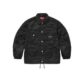 シュプリーム(Supreme)のsupreme Nylon Chore Coat ブラック　L シュプリーム(ナイロンジャケット)