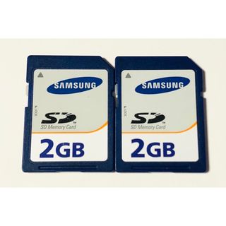 SAMSUNG サムスン SDカード SDメモリーカード2GB 2ギガバイト2枚(PC周辺機器)