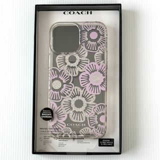 コーチ(COACH)のコーチ Coach パープルローズ iPhone12/13 ProMax ケース(iPhoneケース)