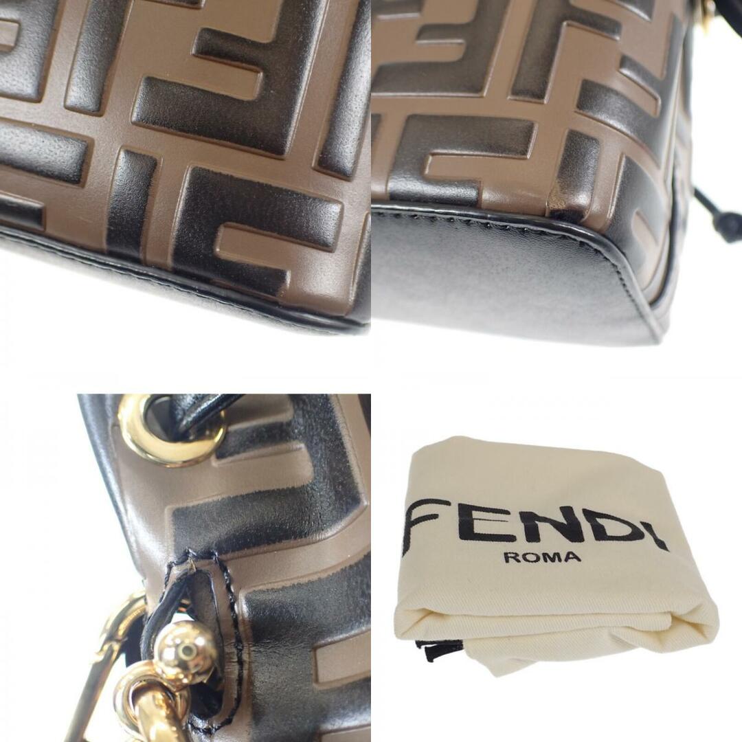 FENDI(フェンディ)の【中古】【Aランク】FENDI フェンディ モン トレゾールミニ ハンドバッグ ショルダーバッグ 2way 8BS010A659F13VK レザー ブラウン レディース【ISEYA】 レディースのバッグ(その他)の商品写真