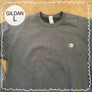 ギルタン(GILDAN)のGILDAN　ギルダン　スウェット トレーナー　スヌーピー　黒　バックプリント(スウェット)