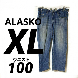 【ALASKO】   メンズ　ウエスト100   XL   デニム　ジーンズ(デニム/ジーンズ)