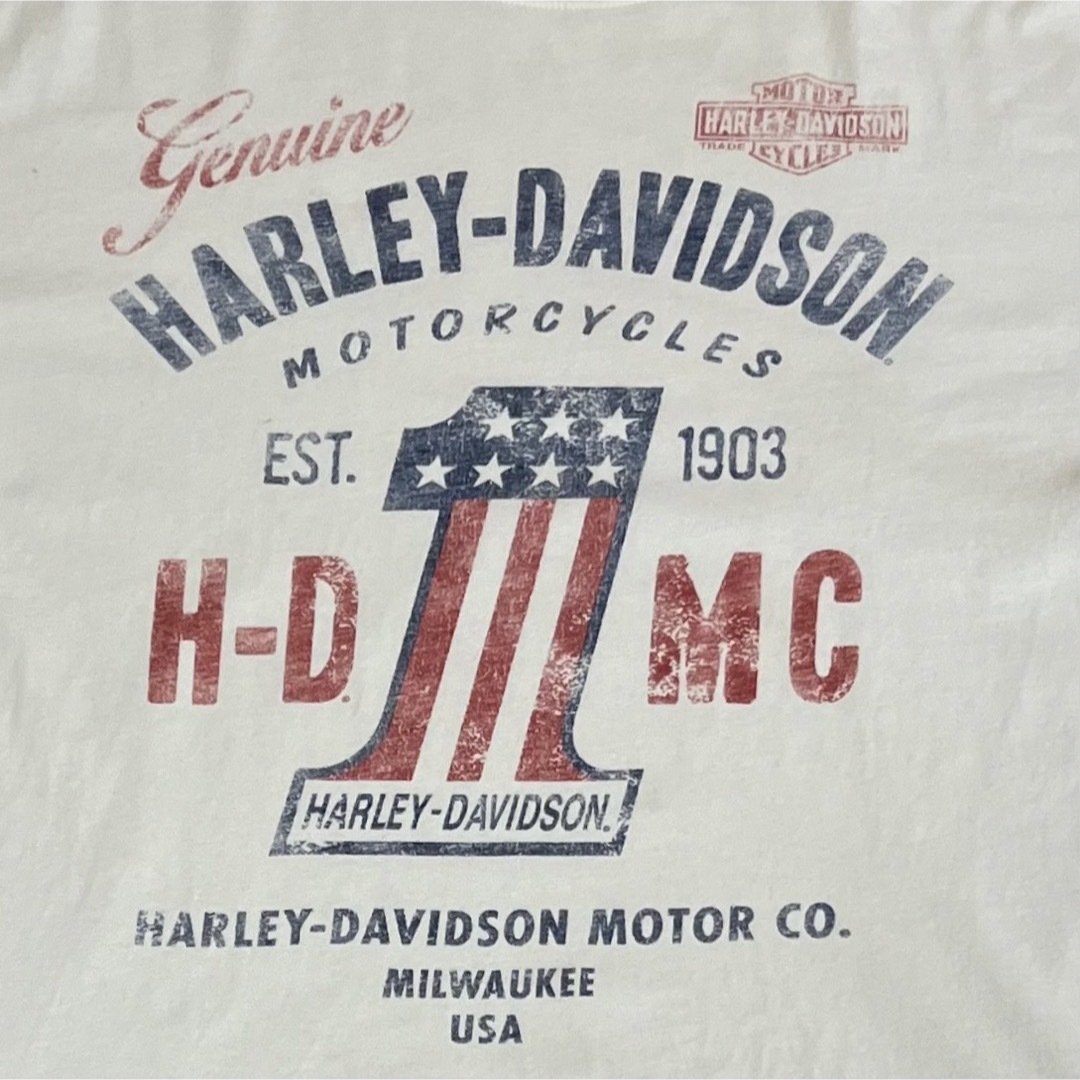 Harley Davidson(ハーレーダビッドソン)のハーレーダヴィッドソン フロント プリント HARLEY DAVIDSON メンズのトップス(Tシャツ/カットソー(半袖/袖なし))の商品写真