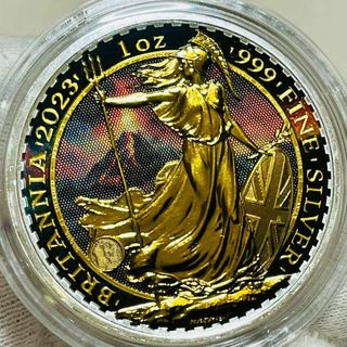 ブリタニア 銀貨 2023 イギリス Volcano エディション COA(貨幣)