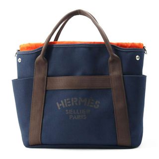 エルメス(Hermes)のエルメス サックドパンサージュ グルーム SAC DE PANSAGE GROOM ネイビー/フー D刻印 2way(トートバッグ)