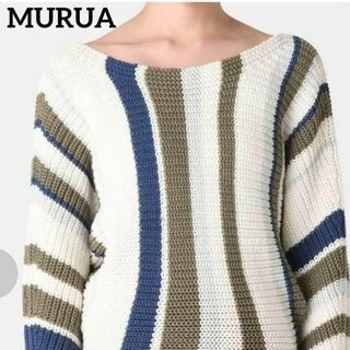 ムルーア(MURUA)の【美品】MURUA バックリボンラグランニット　フリーサイズ(ニット/セーター)