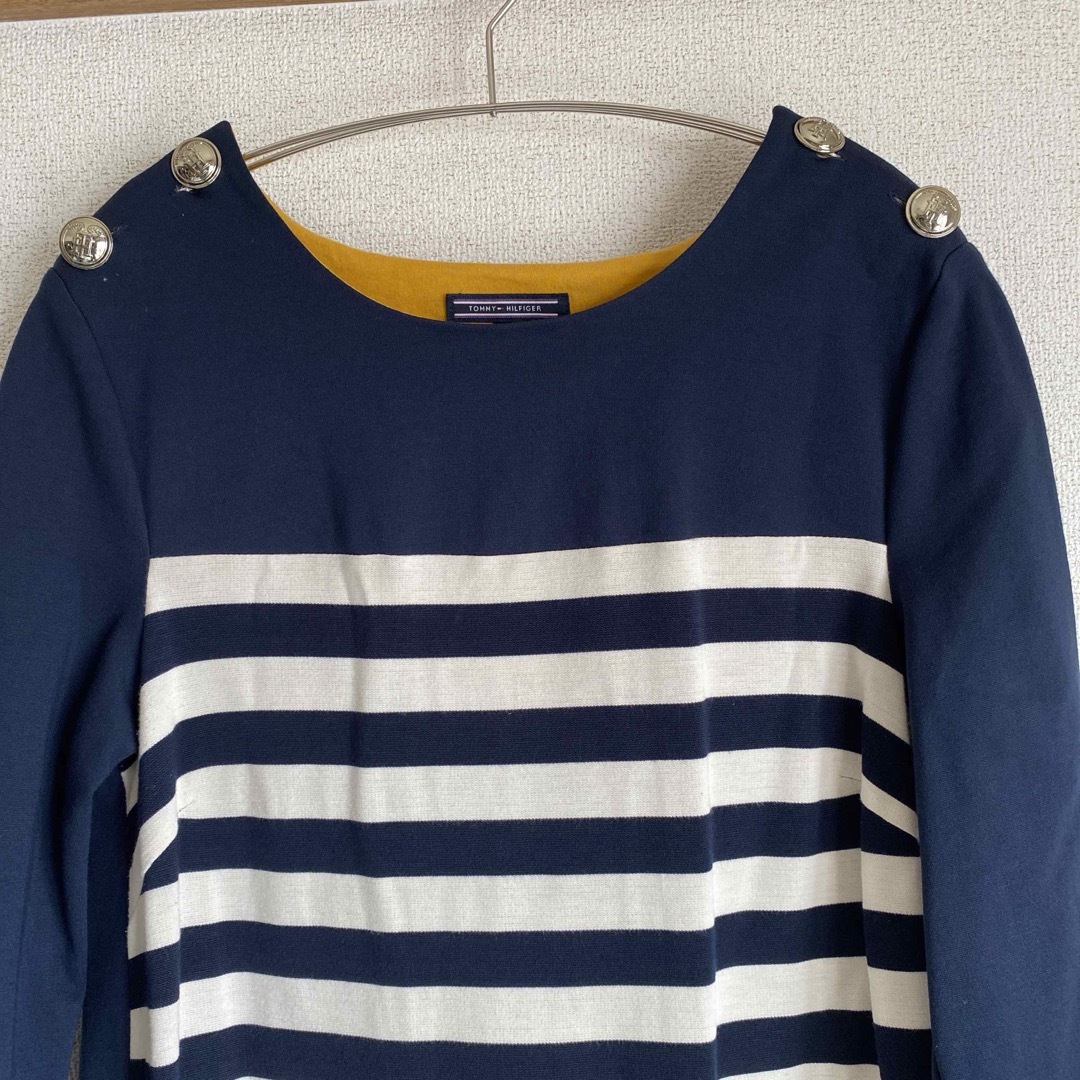 TOMMY HILFIGER(トミーヒルフィガー)のワンピース  トミーヒルフィガー　TOMMY HILFIGER ボーダー柄  レディースのワンピース(ロングワンピース/マキシワンピース)の商品写真