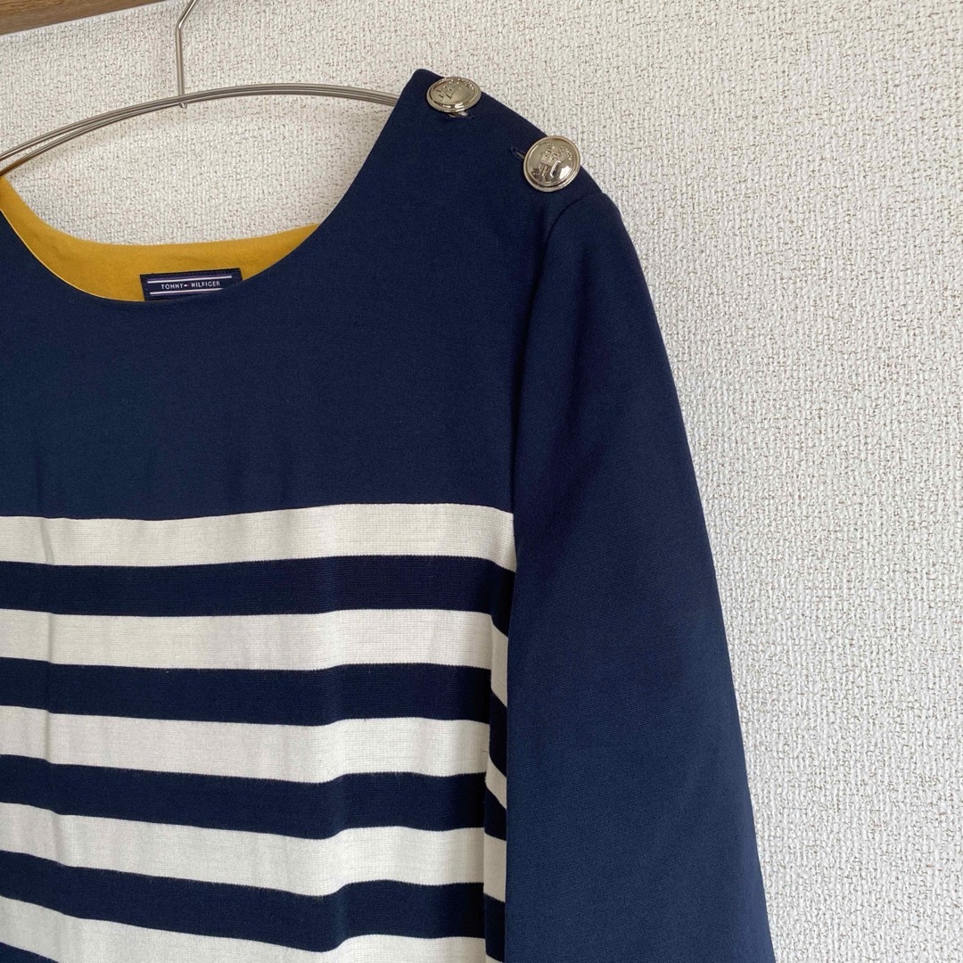 TOMMY HILFIGER(トミーヒルフィガー)のワンピース  トミーヒルフィガー　TOMMY HILFIGER ボーダー柄  レディースのワンピース(ロングワンピース/マキシワンピース)の商品写真