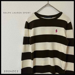 ラルフローレン(Ralph Lauren)のRALPH LAUREN SPORT　ボーダー　長袖カットソー　ロンT ブラウン(Tシャツ(長袖/七分))