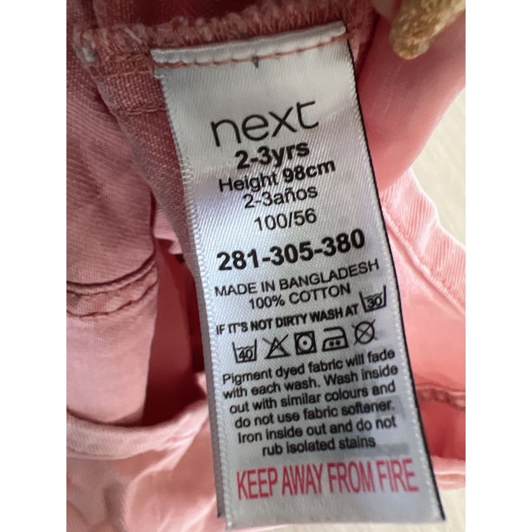 NEXT(ネクスト)のnext ジャンパースカート キッズ/ベビー/マタニティのキッズ服女の子用(90cm~)(スカート)の商品写真