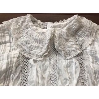 ロキエ(Lochie)の【フォロー割】1900'sアンティークブラウスキッズ子供服レースvintage(シャツ/ブラウス(長袖/七分))