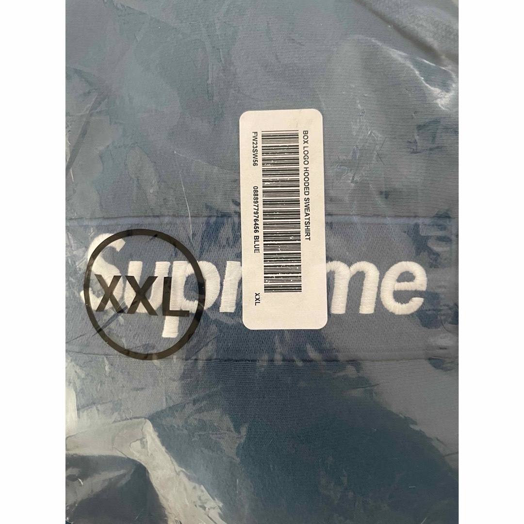 Supreme(シュプリーム)のSupreme Box Logo ボックスロゴフーディー　ブルー　XXL メンズのトップス(パーカー)の商品写真