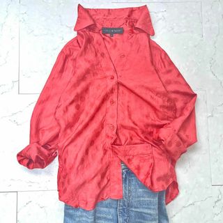 イザベルマラン(Isabel Marant)の【イザベルマラン】フランス製 美品 シルク ドット 水玉 シャツブラウス ピンク(シャツ/ブラウス(長袖/七分))