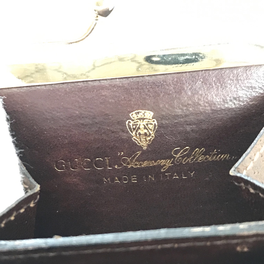 Gucci(グッチ)のグッチ オールド ヴィンテージ シェリーライン がま口 財布 小銭入れ 箱付  レディースのファッション小物(コインケース)の商品写真
