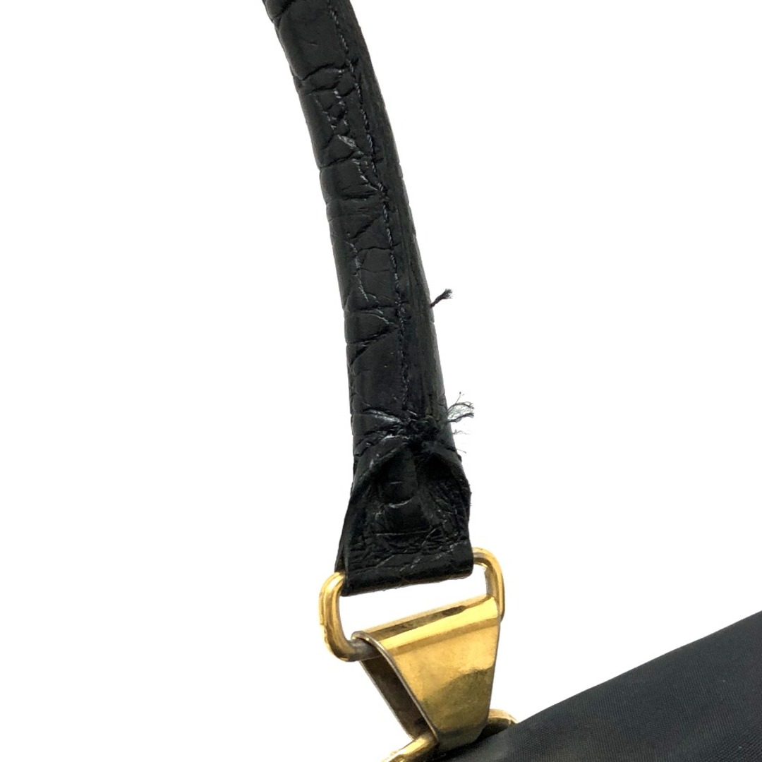 VERSACE(ヴェルサーチ)のヴェルサーチ VERSACE メデューサ ハンドバッグ トートバッグ ナイロン/レザー ブラック レディースのバッグ(トートバッグ)の商品写真