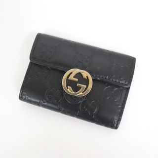 グッチ(Gucci)の【GUCCI】グッチ 6連キーケース グッチシマ レザー ブラック×ゴールド金具 363673/kt10096ar(キーケース)