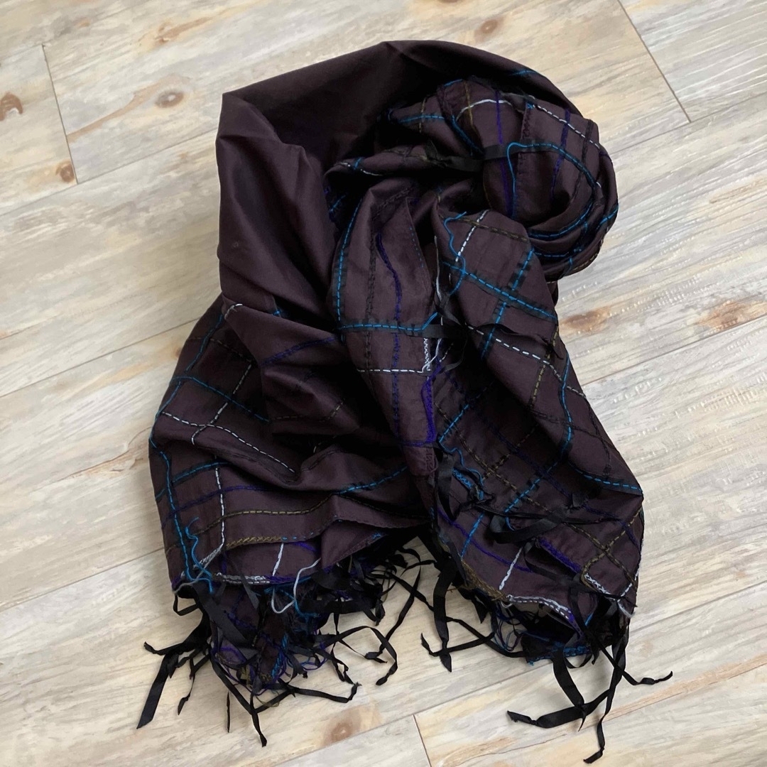ISSEY MIYAKE - HaaT イッセイミヤケ ストール 刺繍リボン ISSEY MIYAKE - HaaT イッセイミヤケ ストール 刺繍リボン